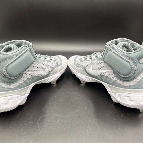 Nike Alpha Huarache Elite 4 Mid Grey Baseball Cleats DJ6520-012 Men's Size 7 - Picture 7 of 8